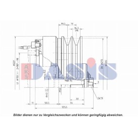 Compre Embraiagem magnética, compressor do ar condicionado da AKS DASIS 851191N a um preço baixo por 457,62 €