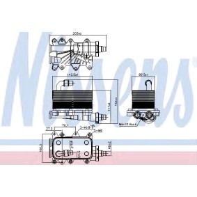 Achetez des Radiateur d'huile de boite de vitesse automatique NISSENS 90673 à prix pour 95,73 €
