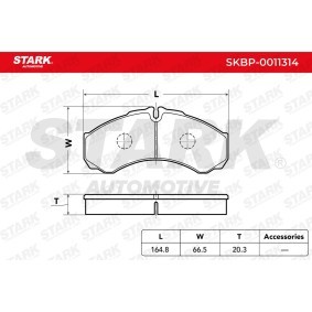 Achetez des Plaquettes de frein STARK SKBP-0011314 à prix pour 19,07 €