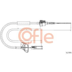 Compre Cabo de aço, accionamento da embraiagem da COFLE 12.7201 a um preço baixo por 19,10 €