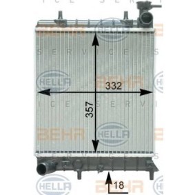Kühler, Motorkühlung 8MK 376 762-064 von HELLA günstig für 79,48 € online kaufen