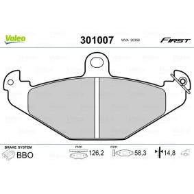 Achetez des Plaquettes de frein VALEO 301007 à prix pour 20,74 €