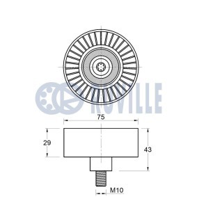 Spannrolle, Zahnriemen 58628 von RUVILLE günstig für 137,68 € online kaufen
