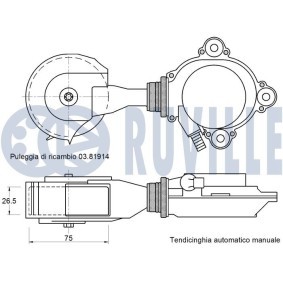 Wasserpumpe für CHEVROLET von RUVILLE