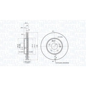 Bremsscheibe 360406006901 von MAGNETI MARELLI günstig für 96,51 € online kaufen
