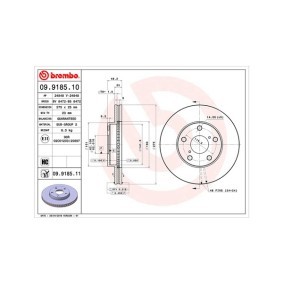 Bremsscheibe für TOYOTA von MAGNETI MARELLI