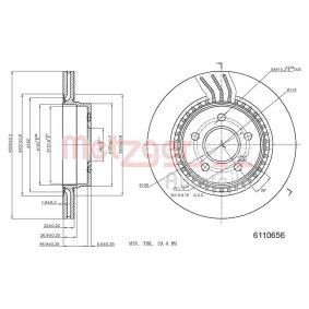 Bremsscheibe 6110656 von METZGER günstig für 42,79 € online kaufen