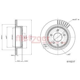 Bremsscheibe 6110217 von METZGER günstig für 39,32 € online kaufen