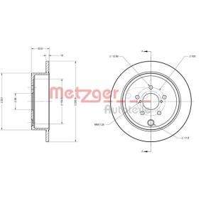Bremsscheibe für SUBARU von METZGER