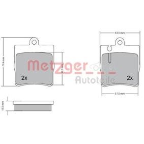 Bremsbeläge 1170064 von METZGER günstig für 28,13 € online kaufen