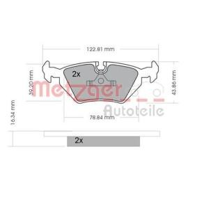 Bremsbeläge 1170075 von METZGER günstig für 28,10 € online kaufen