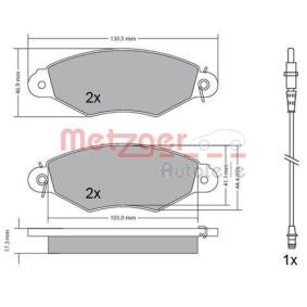 Bremsbeläge für NISSAN von METZGER