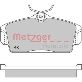 Compre Pastilhas de travão da METZGER 1170125 a um preço baixo por 13,41 €
