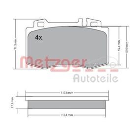Bremsbeläge 1170137 von METZGER günstig für 21,89 € online kaufen