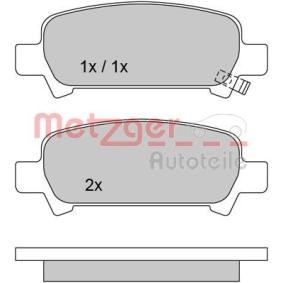 Bremsbeläge für SUBARU von METZGER