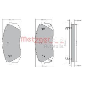Bremsbeläge 1170186 von METZGER günstig für 45,85 € online kaufen