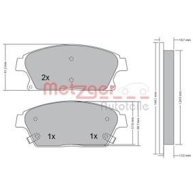 Bremsbeläge 1170292 von METZGER günstig für 61,17 € online kaufen