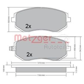 Bremsbeläge 1170312 von METZGER günstig für 65,11 € online kaufen