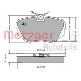 Bremsbeläge für BMW von METZGER