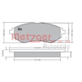 Bremsbeläge 1170404 von METZGER günstig für 31,90 € online kaufen