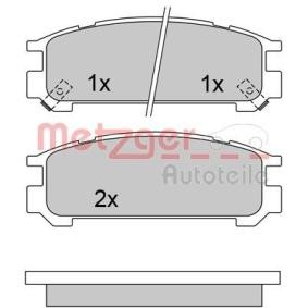 Bremsbeläge für SUBARU von METZGER