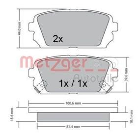 Bremsbeläge 1170522 von METZGER günstig für 38,21 € online kaufen