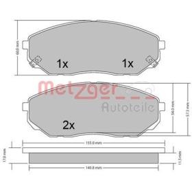 Bremsbeläge 1170539 von METZGER günstig für 41,01 € online kaufen