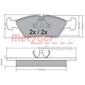Bremsbeläge 1170597 von METZGER günstig für 40,36 € online kaufen