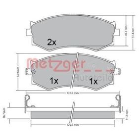 Bremsbeläge für SUBARU von METZGER