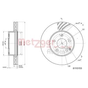 Bremsscheibe 6110153 von METZGER günstig für 42,79 € online kaufen