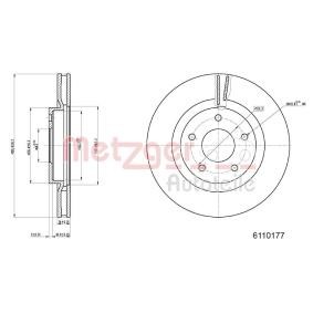 Bremsscheibe 6110177 von METZGER günstig für 35,30 € online kaufen