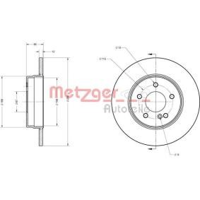 Bremsscheibe für MERCEDES-BENZ von METZGER