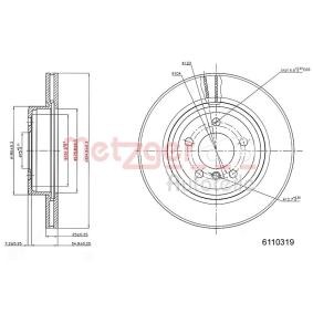 Bremsscheibe für BMW von METZGER