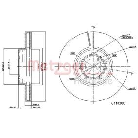 Bremsscheibe für BMW von METZGER