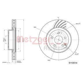 Bremsscheibe für MERCEDES-BENZ von METZGER