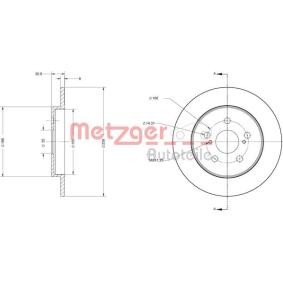 Bremsscheibe für SUBARU von METZGER