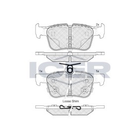 Achetez des Plaquettes de frein ICER 182198-203 à prix pour 42,64 €