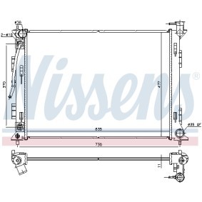 Achetez des Radiateur de chez NISSENS en ligne pour SONATA VII (LF) à prix modérés