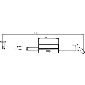 Compre Silenciador central de DINEX online para SPRINTER 4,6-t Caixa (906) a preços moderados