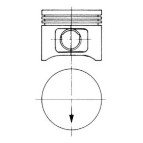 Compre Pistão de KOLBENSCHMIDT online para SCORPIO I três volumes (GGE) a preços moderados