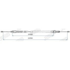 Handbremsseil 432414J von JURID günstig für 20,65 € online kaufen