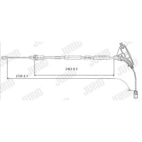 Handbremsseil 432416J von JURID günstig für 24,78 € online kaufen