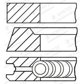 Achetez des Segment de piston de chez GOETZE ENGINE en ligne pour Bongo II Camion à Plateau / Châssis à prix modérés