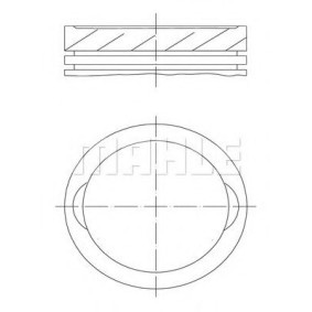 Achetez des Piston MAHLE ORIGINAL 640 42 00 à prix pour 69,04 €