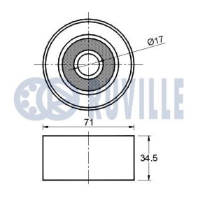 Spannrolle, Zahnriemen 55641 von RUVILLE günstig für 61,13 € online kaufen