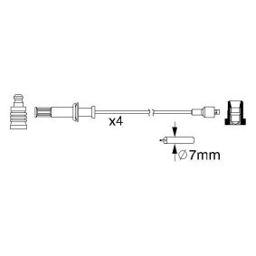 Zündleitungssatz 0 986 357 078 von BOSCH günstig für 47,37 € online kaufen