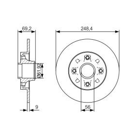 Bremsscheibe 0 986 479 S43 von BOSCH günstig für 57,94 € online kaufen