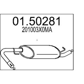 Acquista Marmitta centrale da MTS 01.50281 a buon mercato per soli 123,34 €
