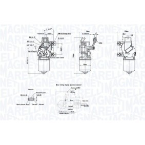 Scheibenwischermotor für NISSAN von MAGNETI MARELLI