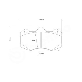 Hochleistungs-Bremsbelagsatz 07.B315.28 LAND ROVER von BREMBO